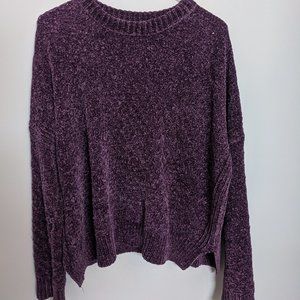 Cozy Purple Knit Sweater